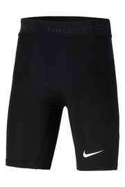 Nike Black Pro Dri-Fit Base Layer Performance Shorts - Image 2 of 3