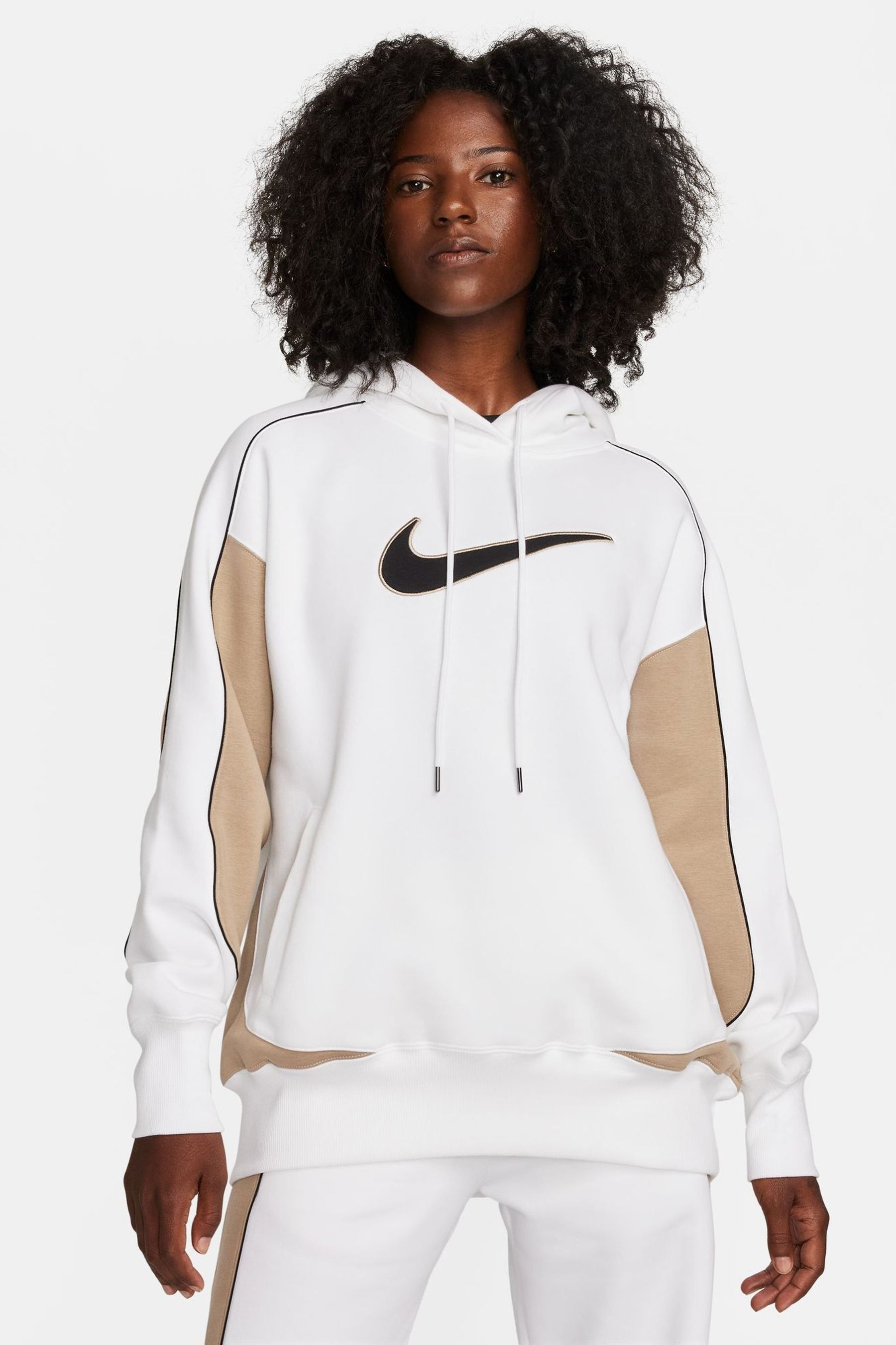 White nike oversized hoodie outlet