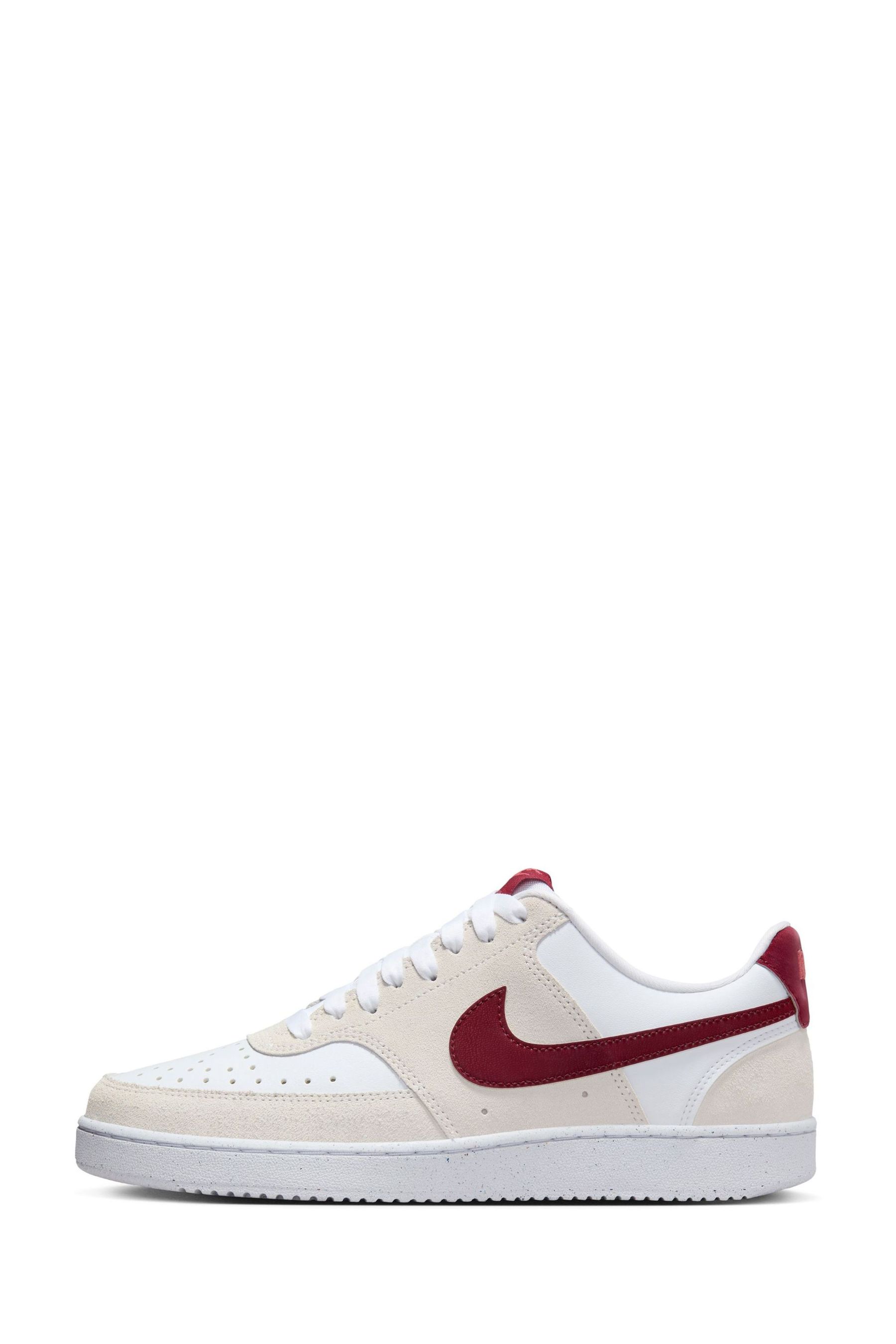 Buy Nike Red Cream Court Vision Low Trainers from the Next UK online shop
