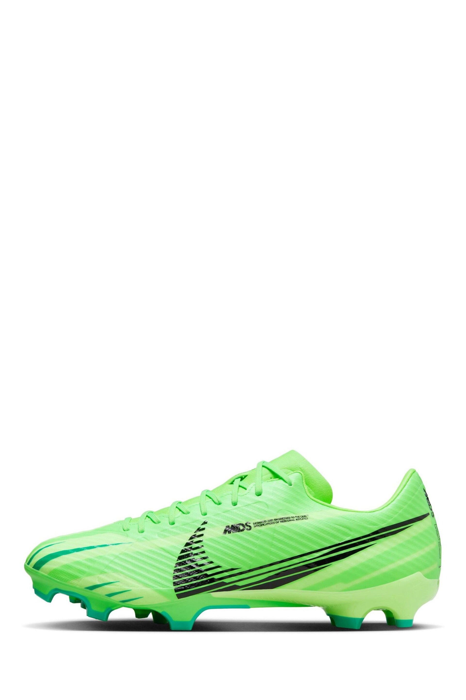 Nike Barely Green/Gold Zoom Vapor 15 Academy Multi Ground Football Boots - Image 2 of 11