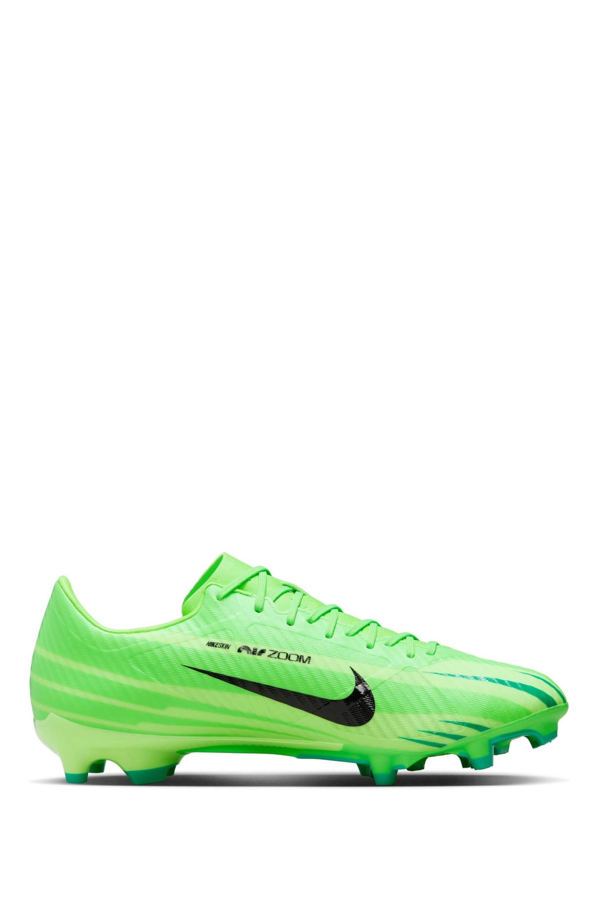 Nike Barely Green/Gold Zoom Vapor 15 Academy Multi Ground Football Boots - Image 3 of 11