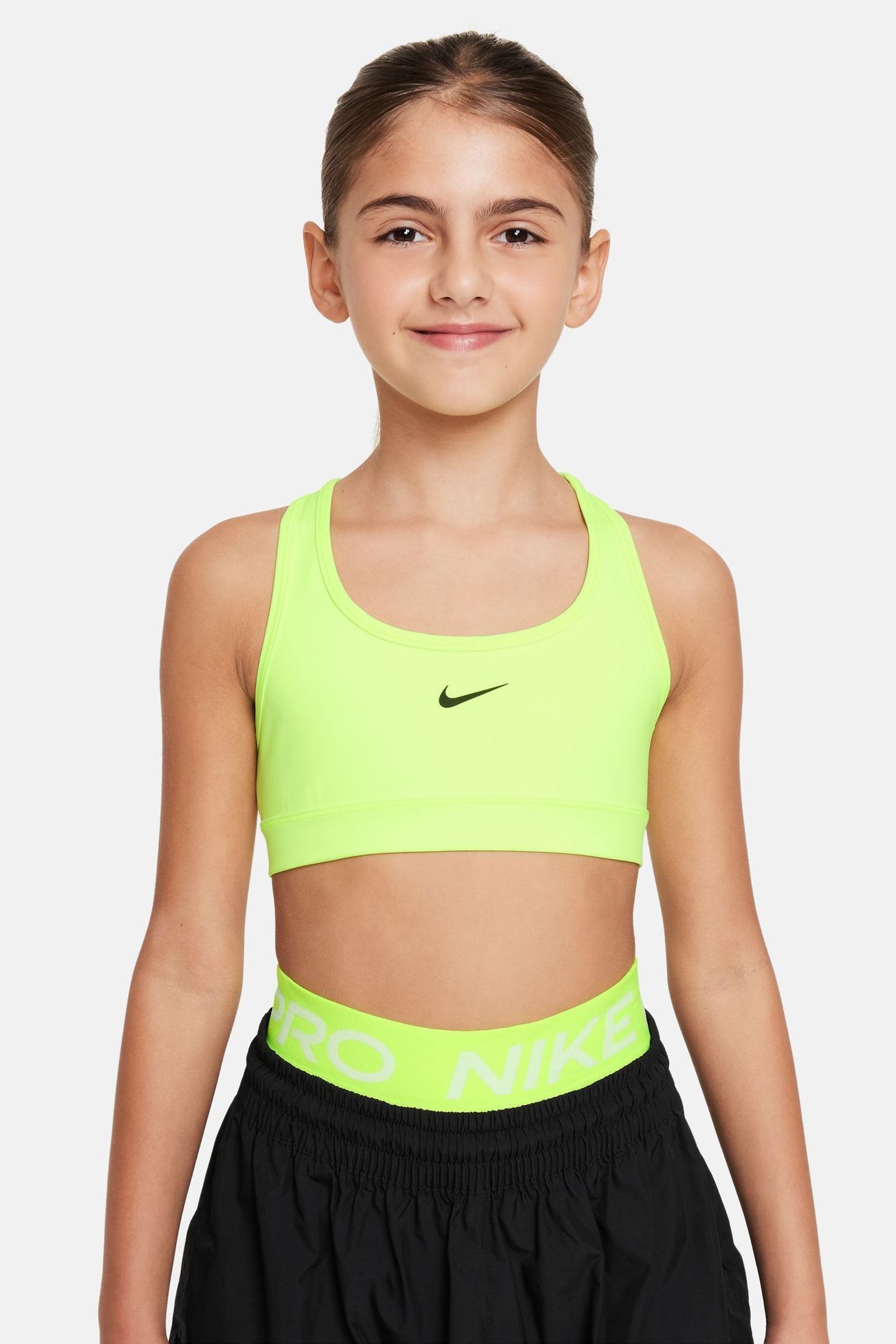 Yellow nike bra discount