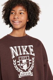 Nike Brown Trend Crew Neck T-Shirt - Image 4 of 4