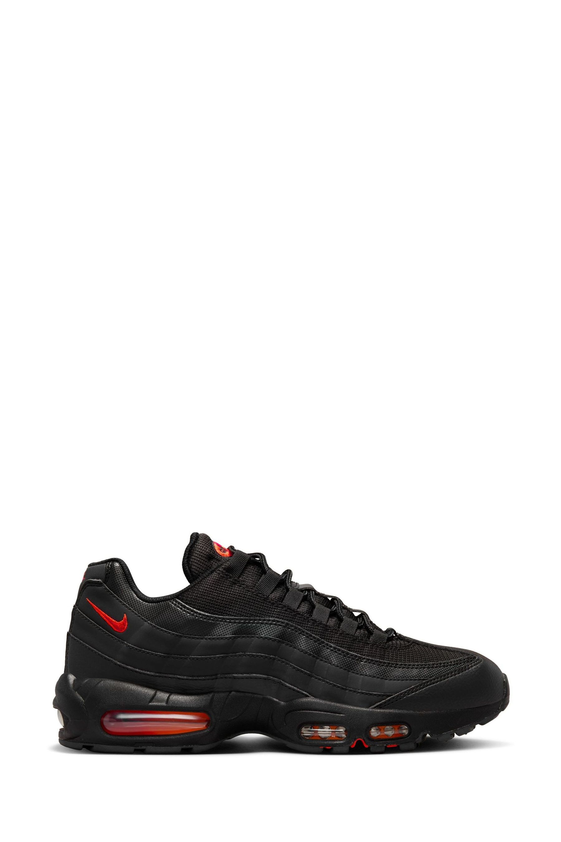 Buy Nike Red Black Air Max 95 Trainers from Next Luxembourg