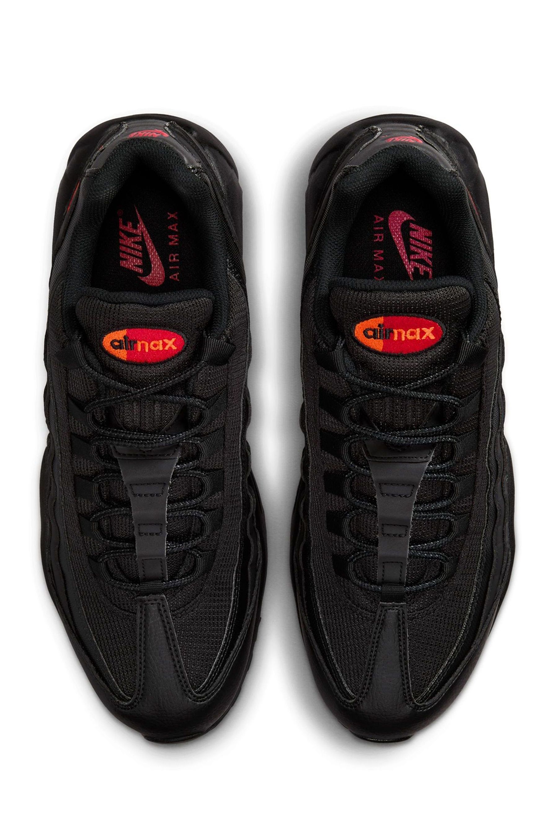 Red and black nike air max 95 store