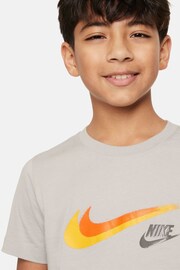 Nike Grey Swoosh T-Shirt - Image 3 of 4