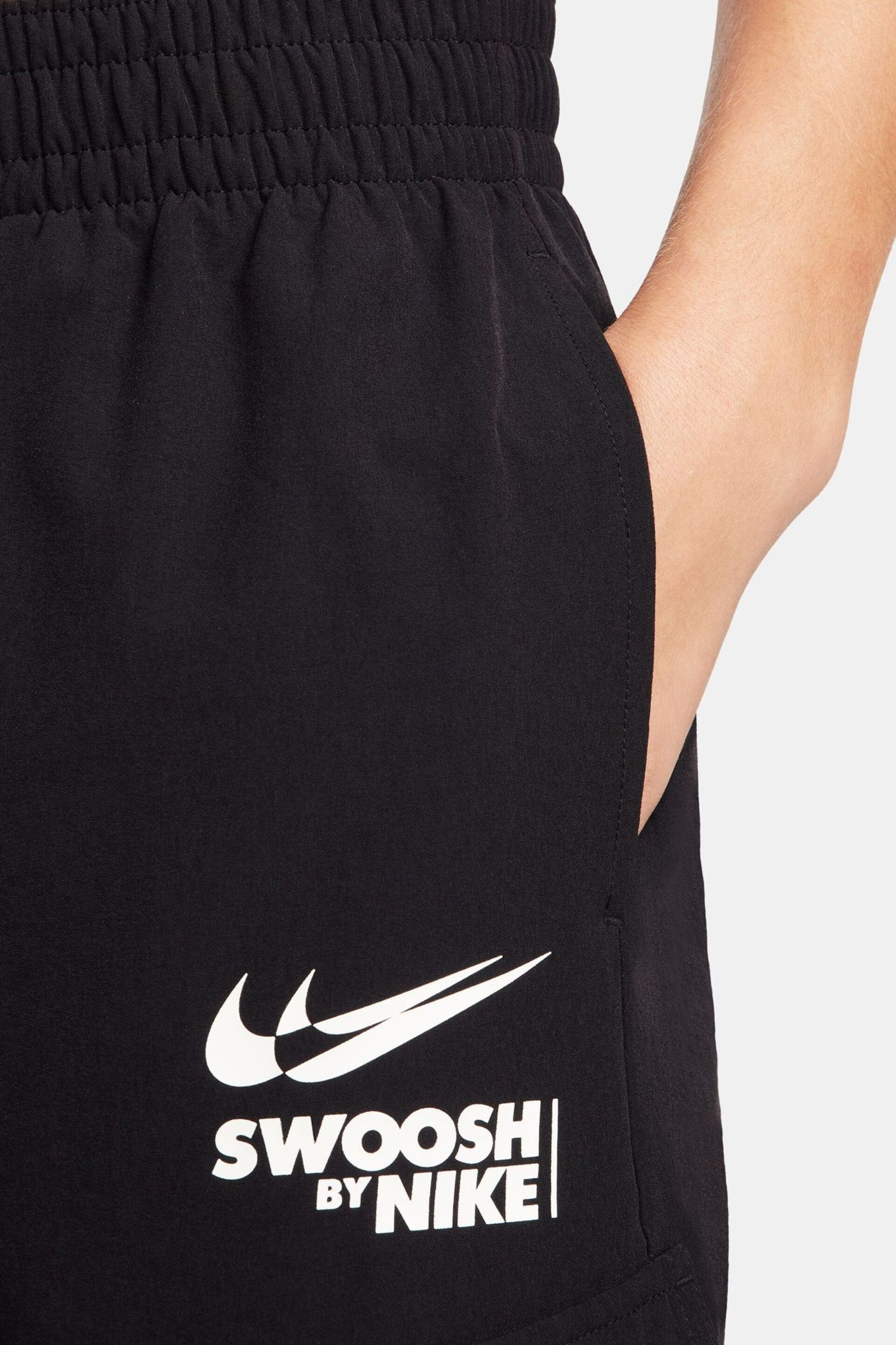 Nike Black Swoosh Logo Cargo Joggers - Image 5 of 9