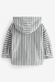 Navy/White Long Sleeves Stripe Hooded Shirt (3mths-7yrs) - Image 7 of 8
