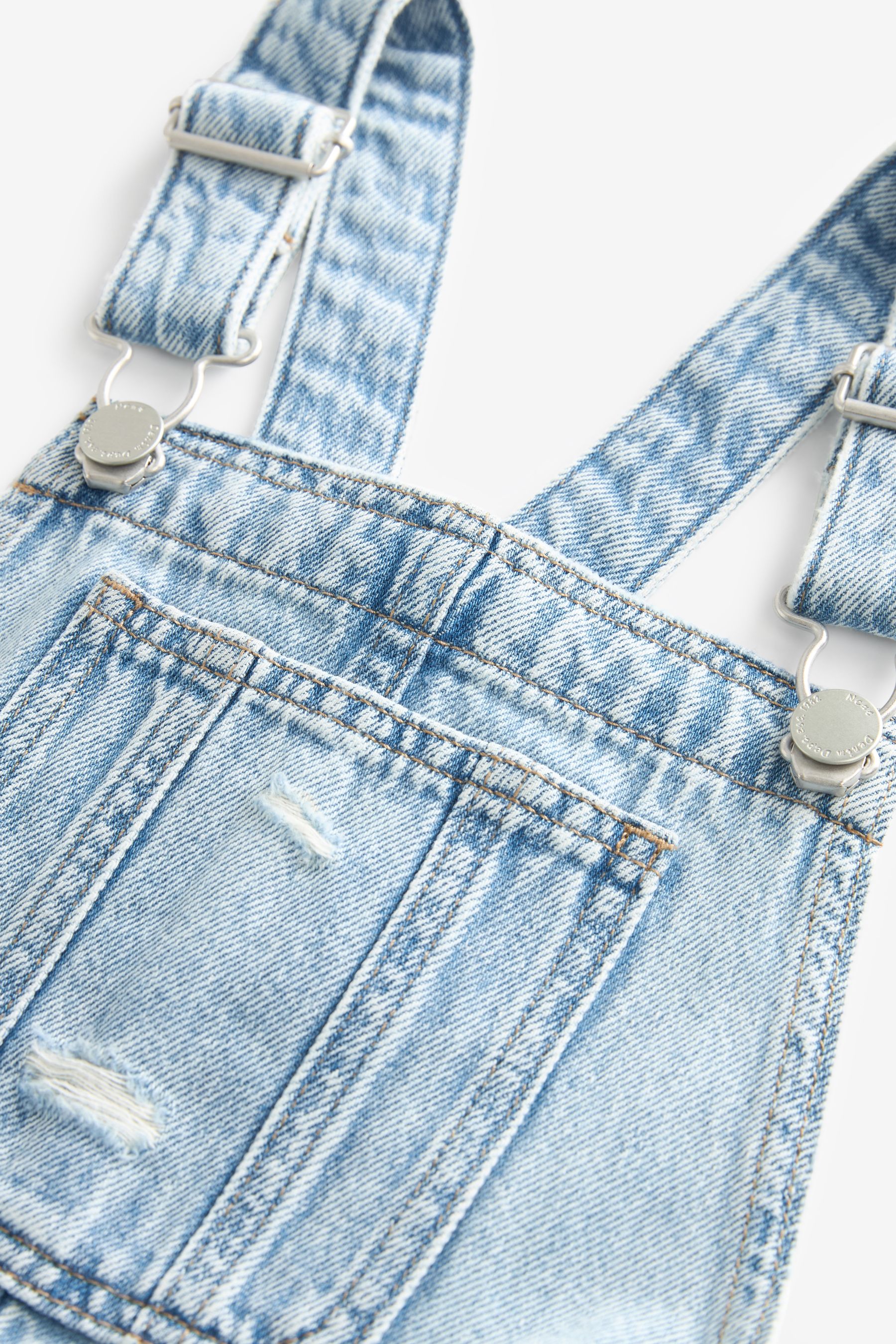 Buy Light Blue Denim Short Dungaree 3 16yrs from Next Luxembourg