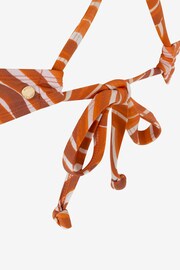 Mint Velvet Orange Swirl Rikrak Triangle Bikini Top - Image 5 of 5