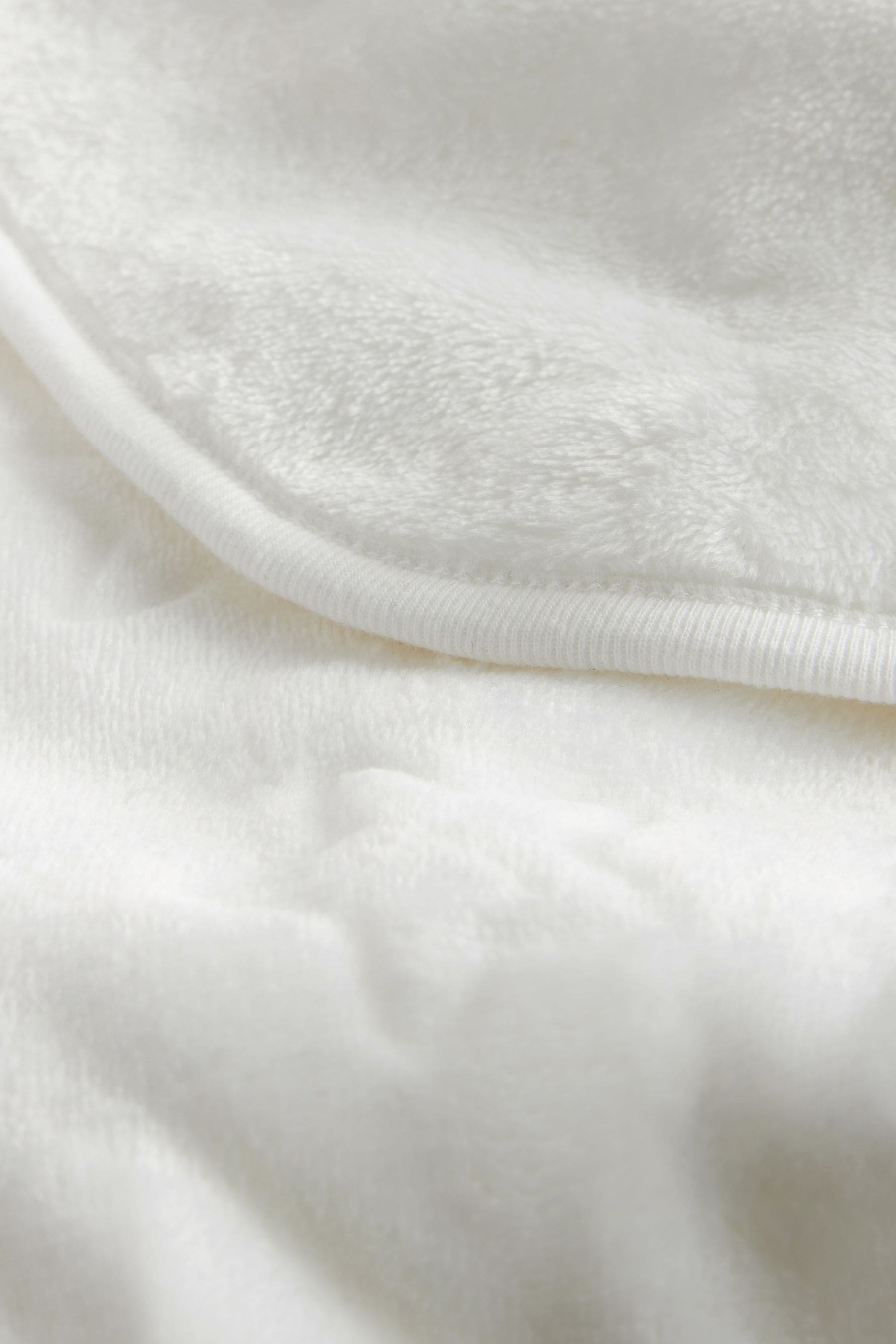 White fleece baby blanket on sale