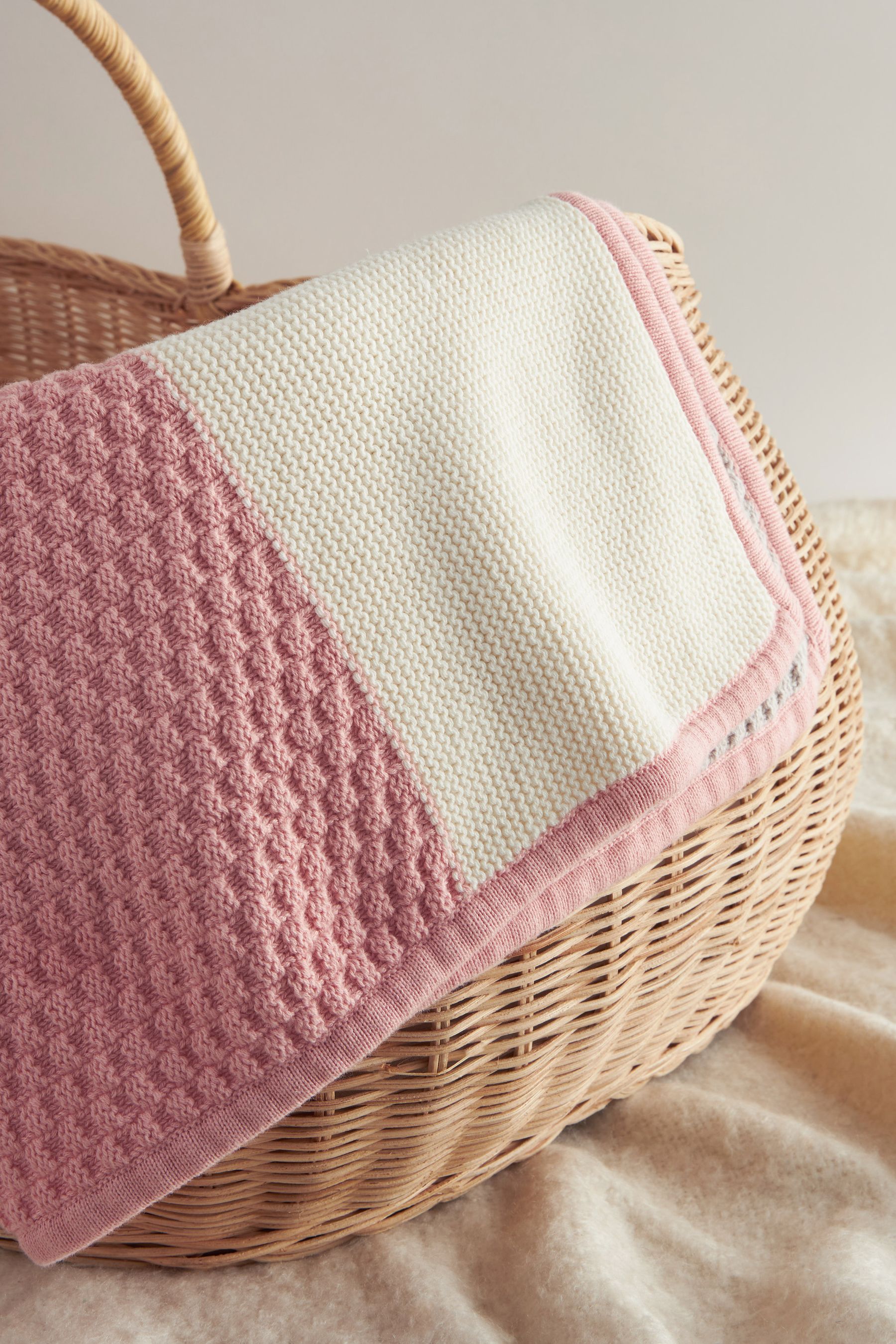 Buy Pink Patchwork 100 Cotton Baby Blanket from the Next UK online shop