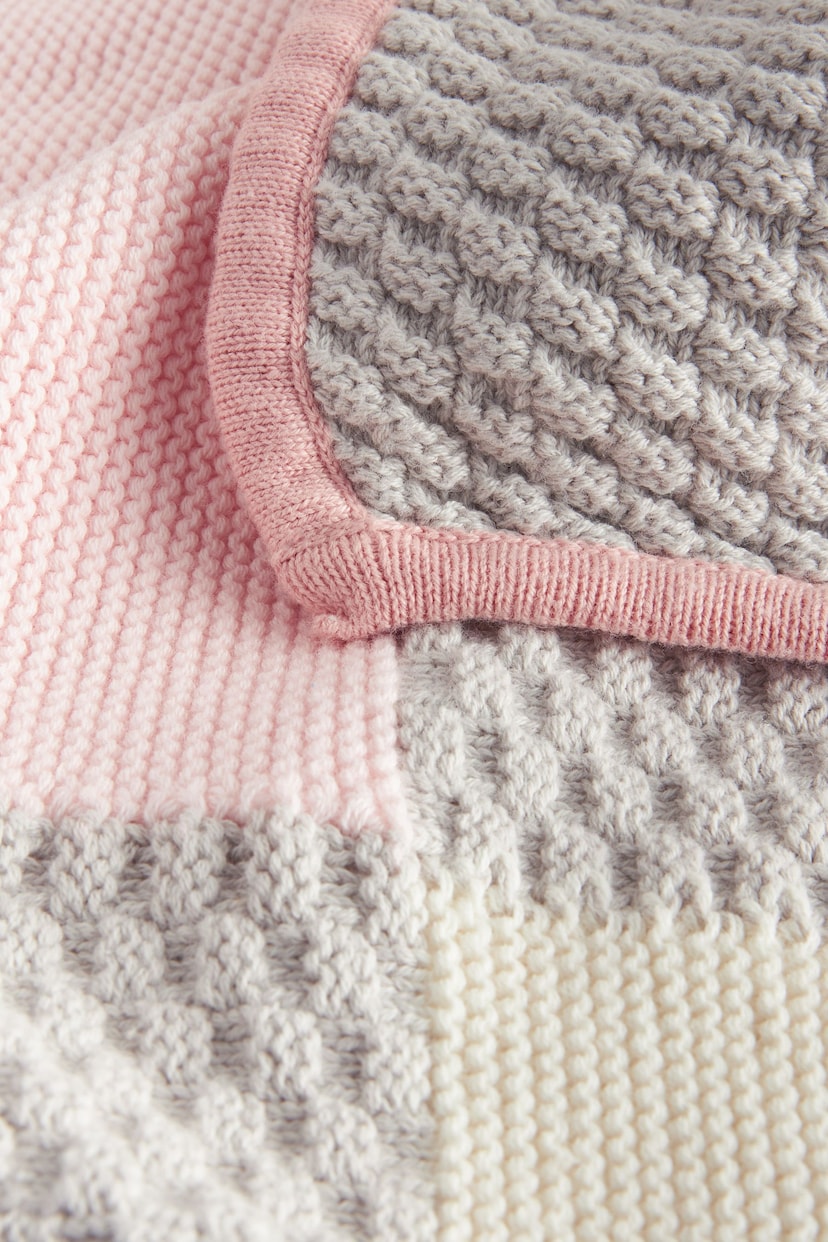 Pink Patchwork Baby Blanket - Image 4 of 5