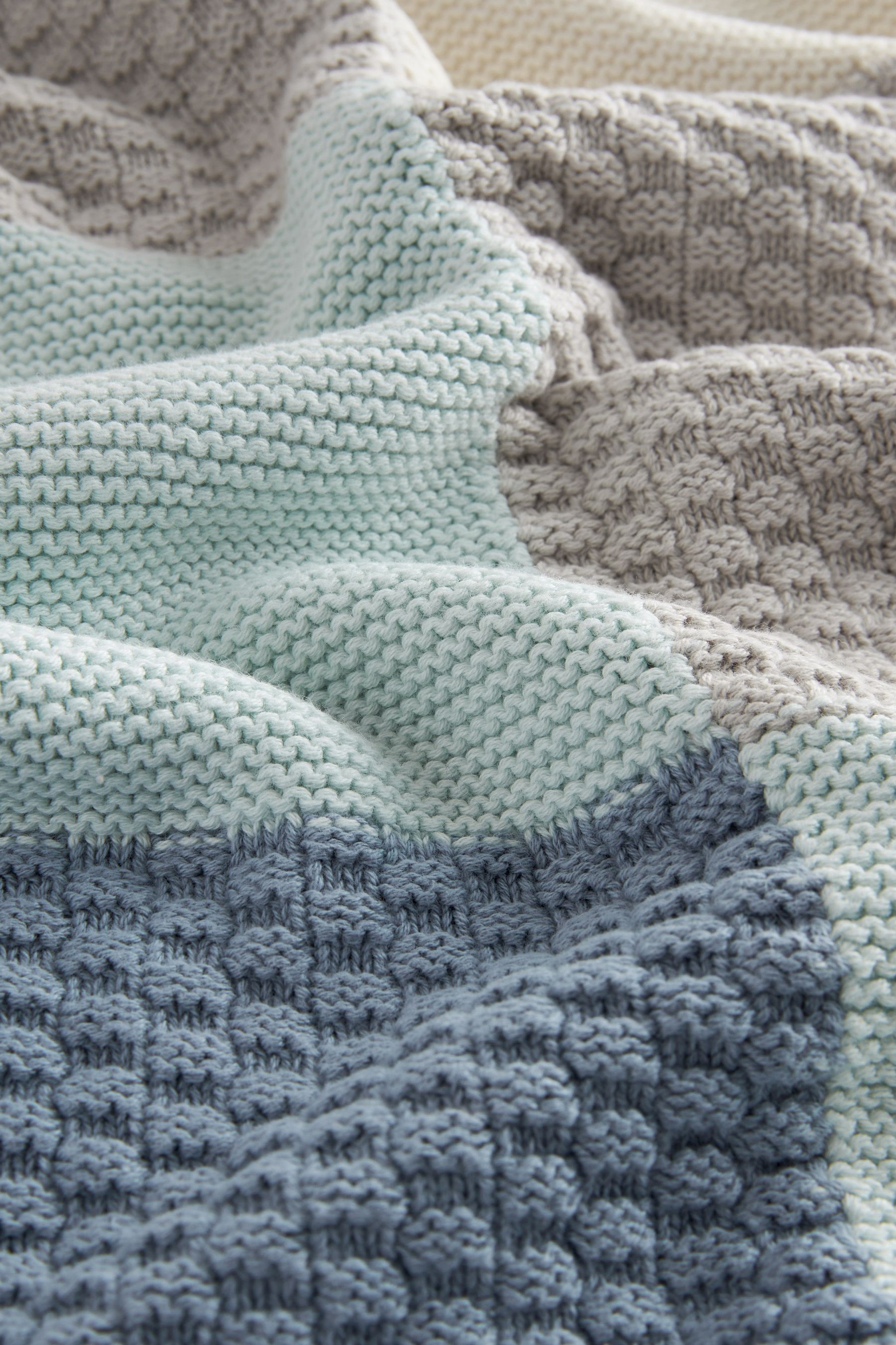 Buy Blue Patchwork 100 Cotton Baby Blanket from the Next UK online shop
