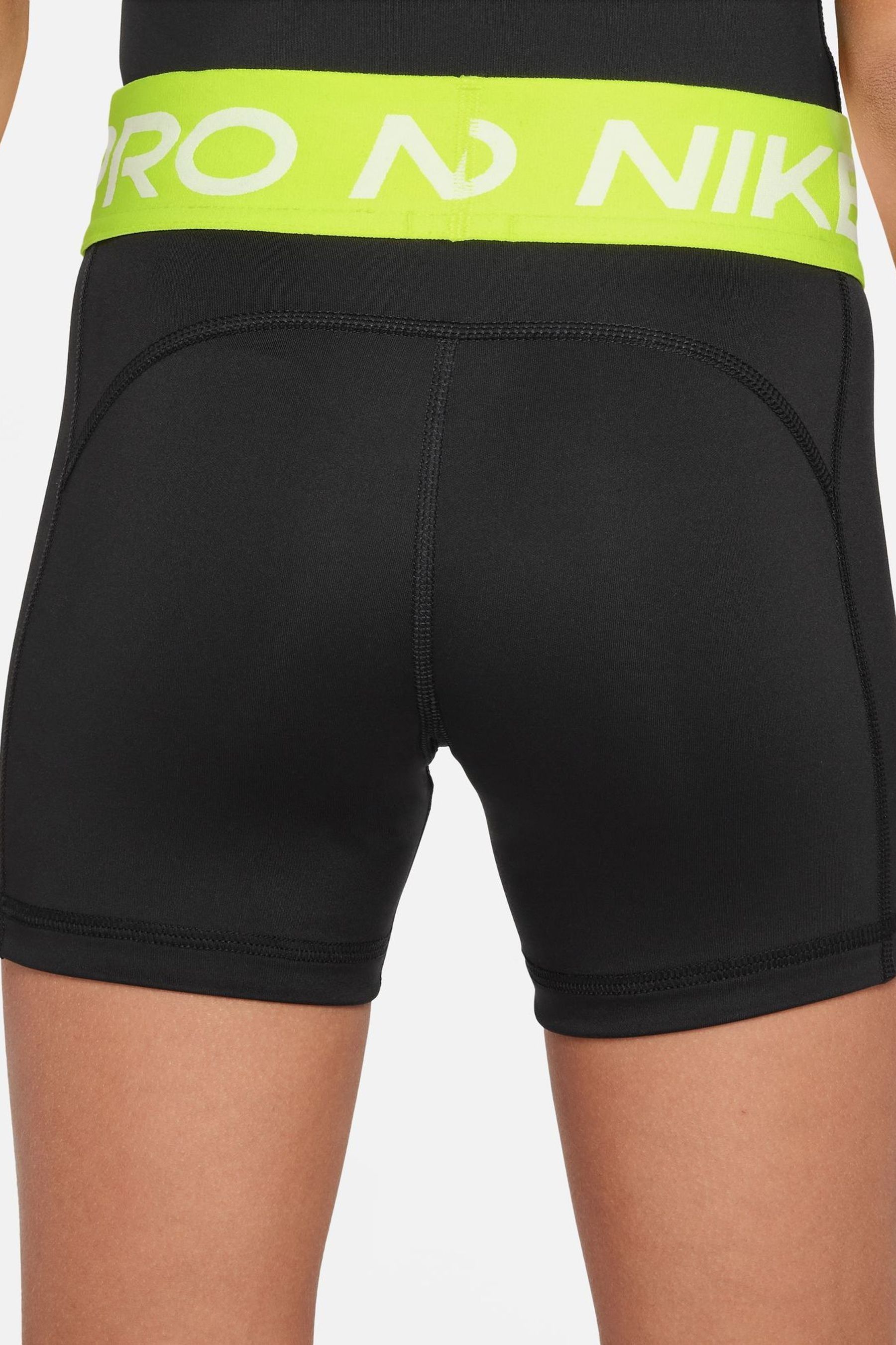 Lime green nike pro shorts top