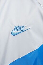 Nike Blue/Grey Sportswear Windrunner Hooded Jacket - Image 13 of 14