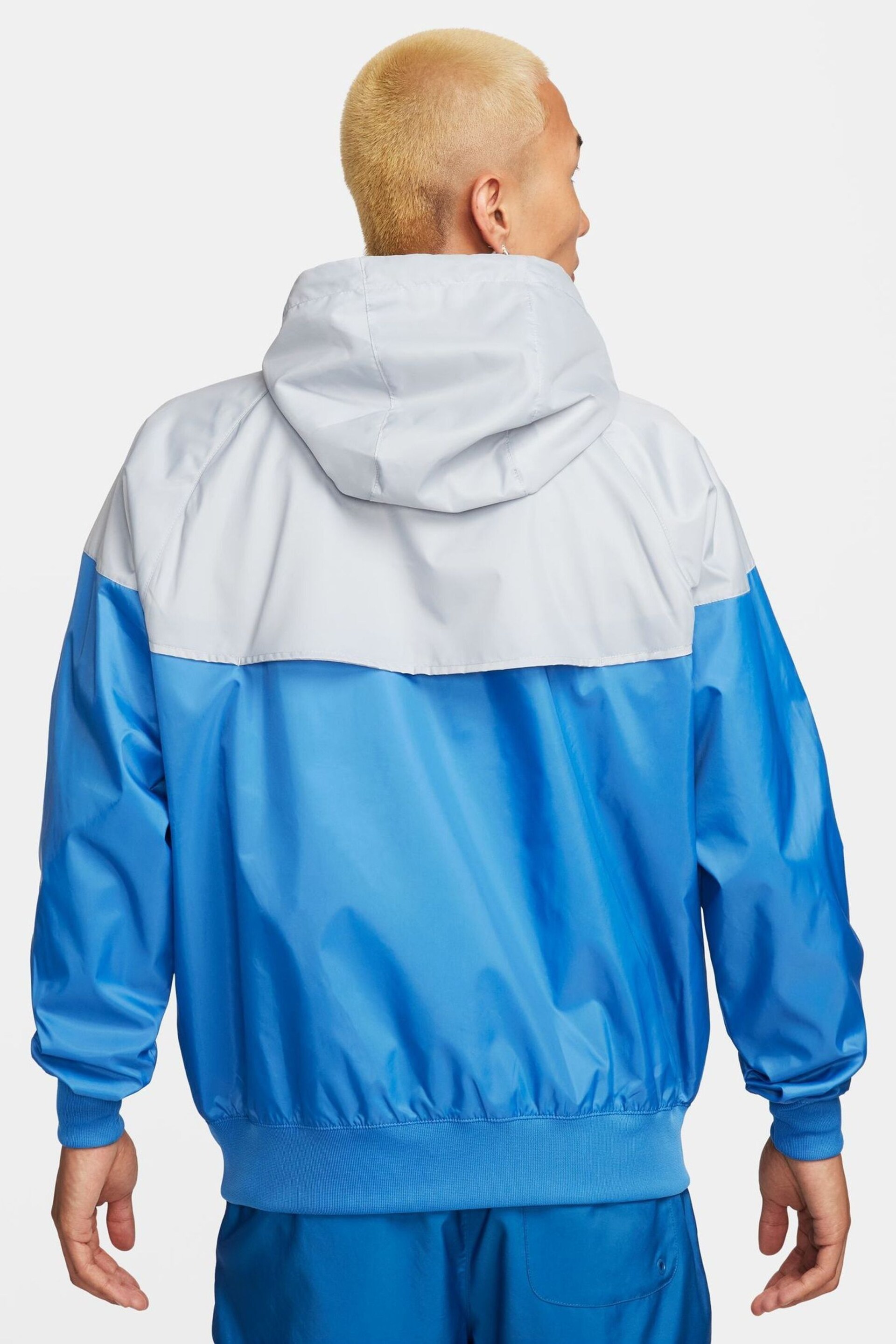 Nike Blue/Grey Sportswear Windrunner Hooded Jacket - Image 2 of 14