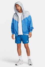 Nike Blue/Grey Sportswear Windrunner Hooded Jacket - Image 3 of 14