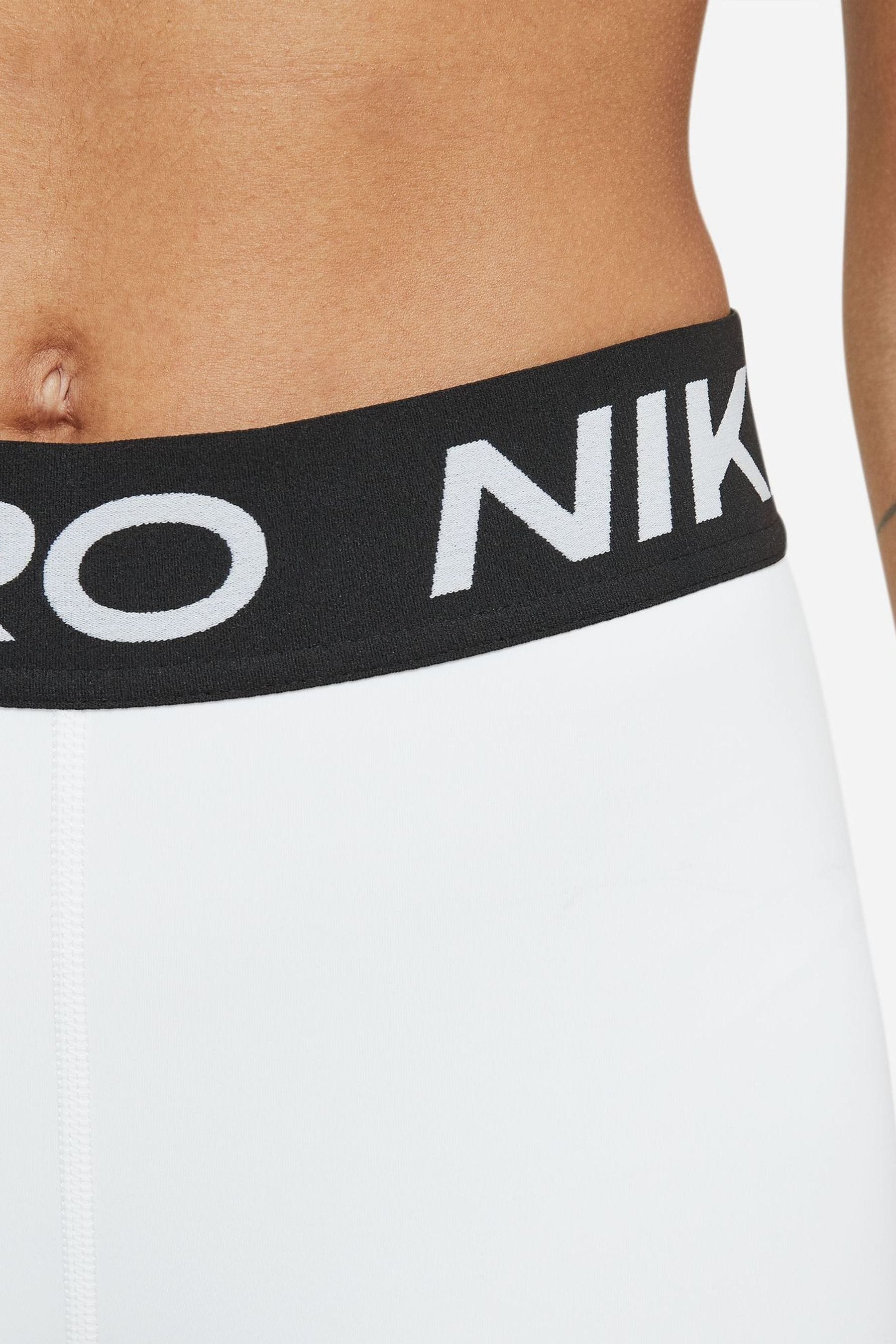 White nike pro shorts womens best sale