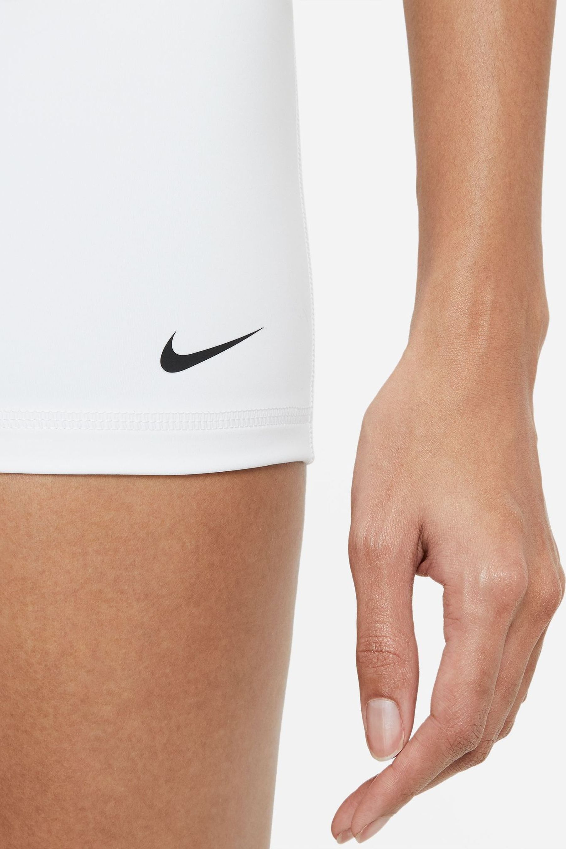 White nike pro shorts store