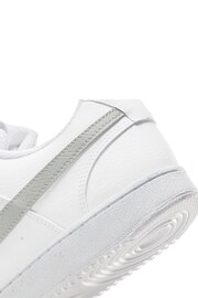 Nike Grey/White Court Vision Low Trainers - Image 9 of 11