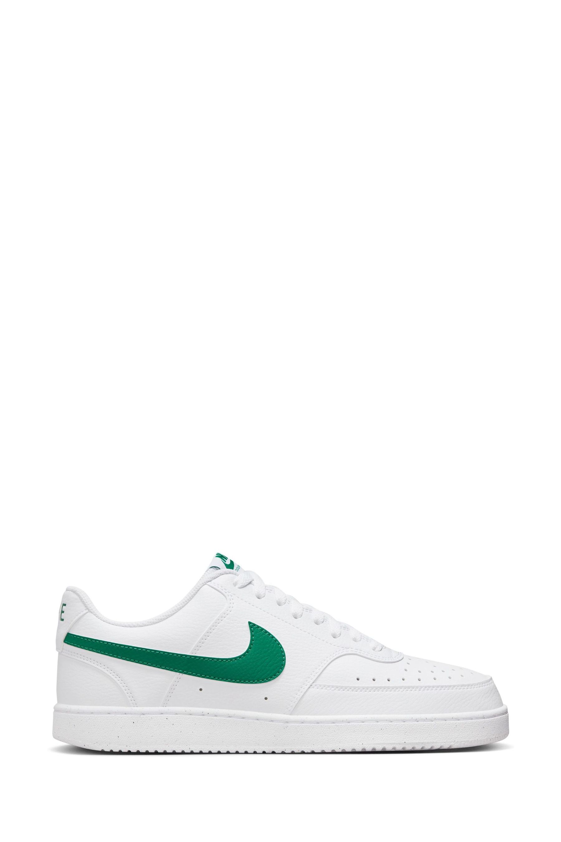 Buy Nike White Green Court Vision Low Trainers from the Next UK online shop