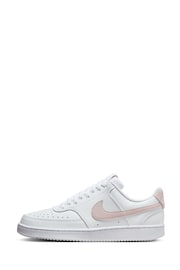 Nike White/Purple Court Vision Low Trainers - Image 6 of 10