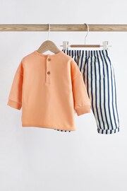 Orange Sunny Days Baby Cosy Sweatshirt and Wide Leg Trousers 2 Piece Set - Image 2 of 11