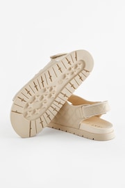 Neutral Cream Two Strap Quilted Sandals - Image 4 of 6