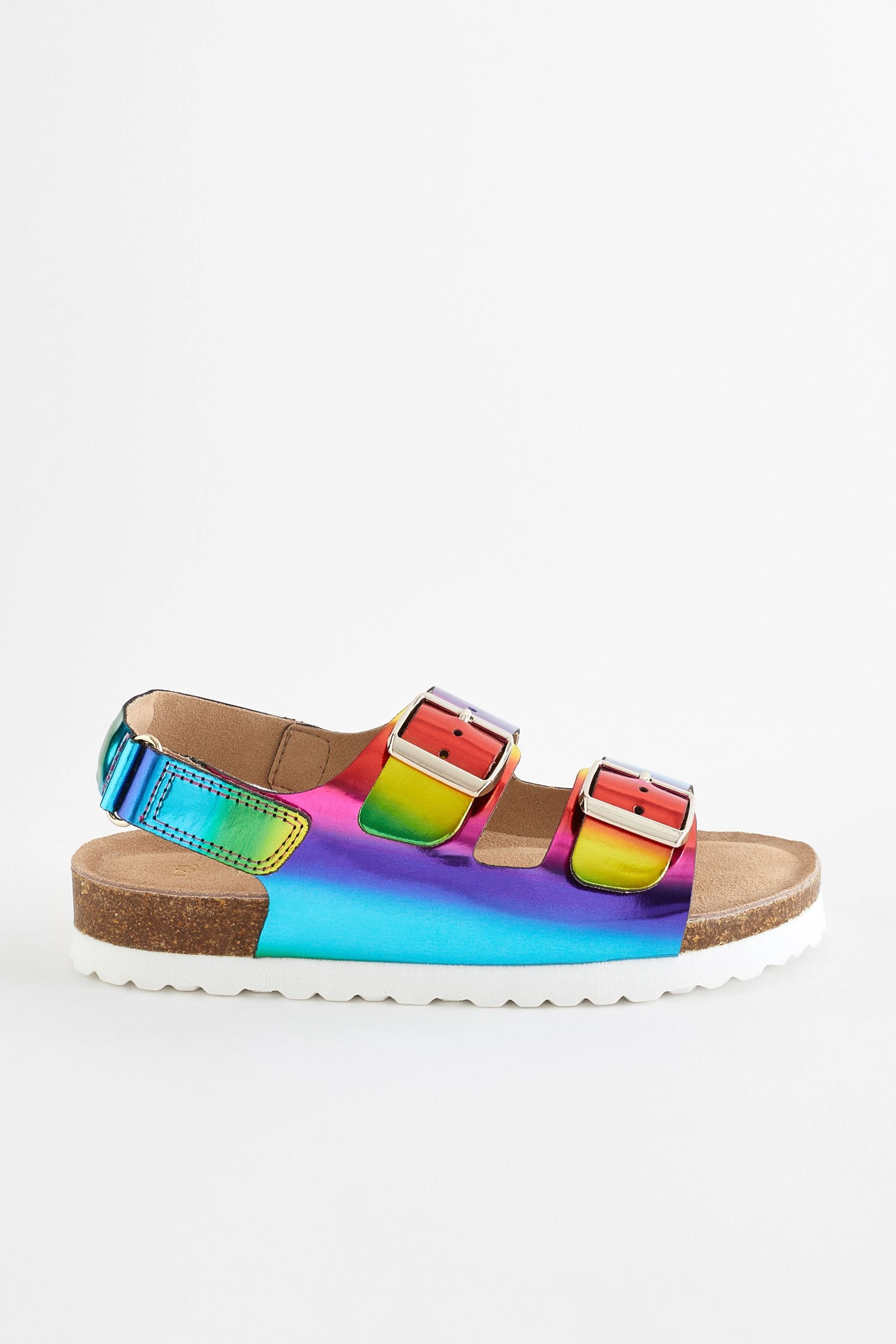 Rainbow slip on sandals shop