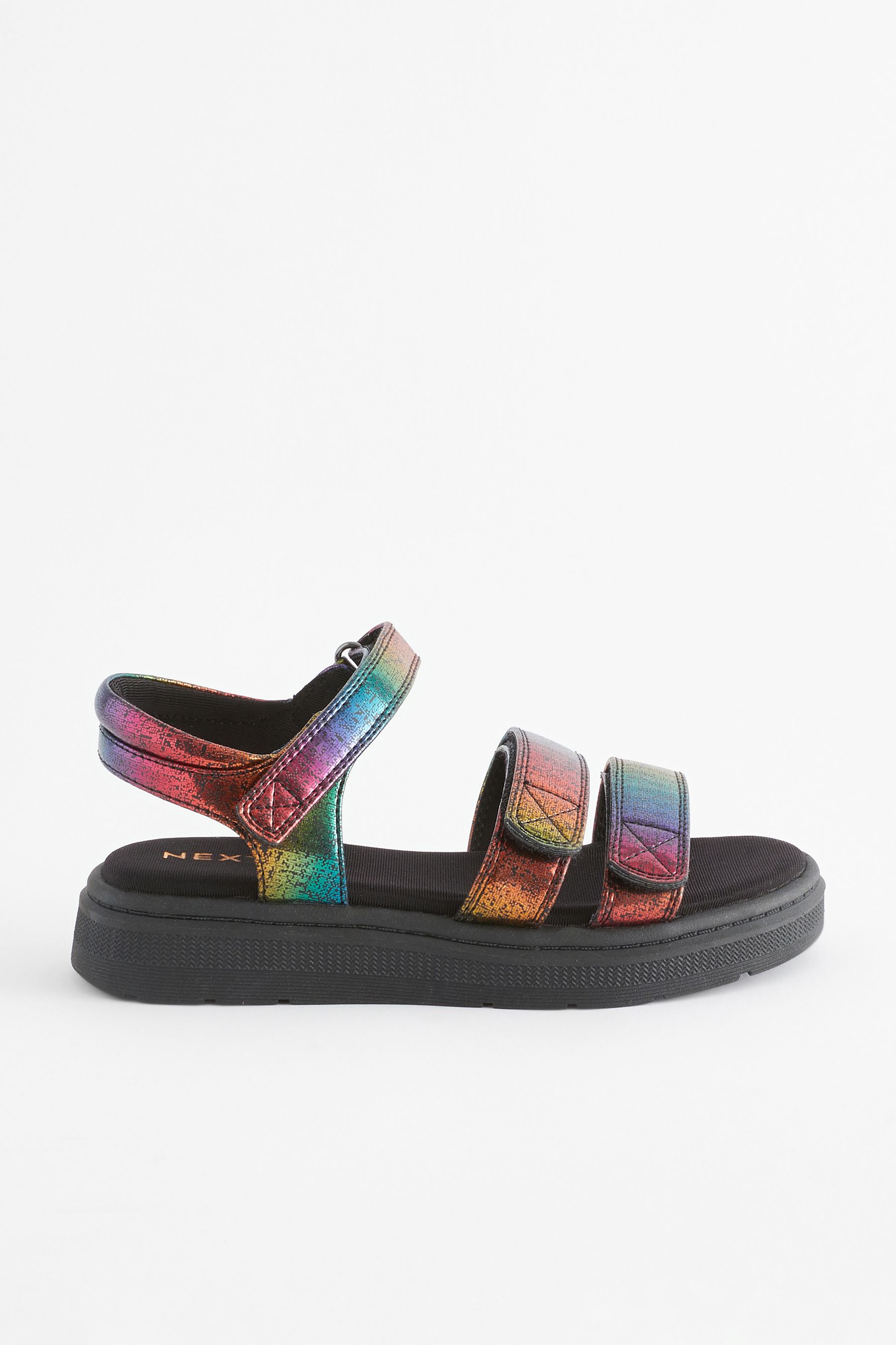 Rainbow wedge heel shoes sales