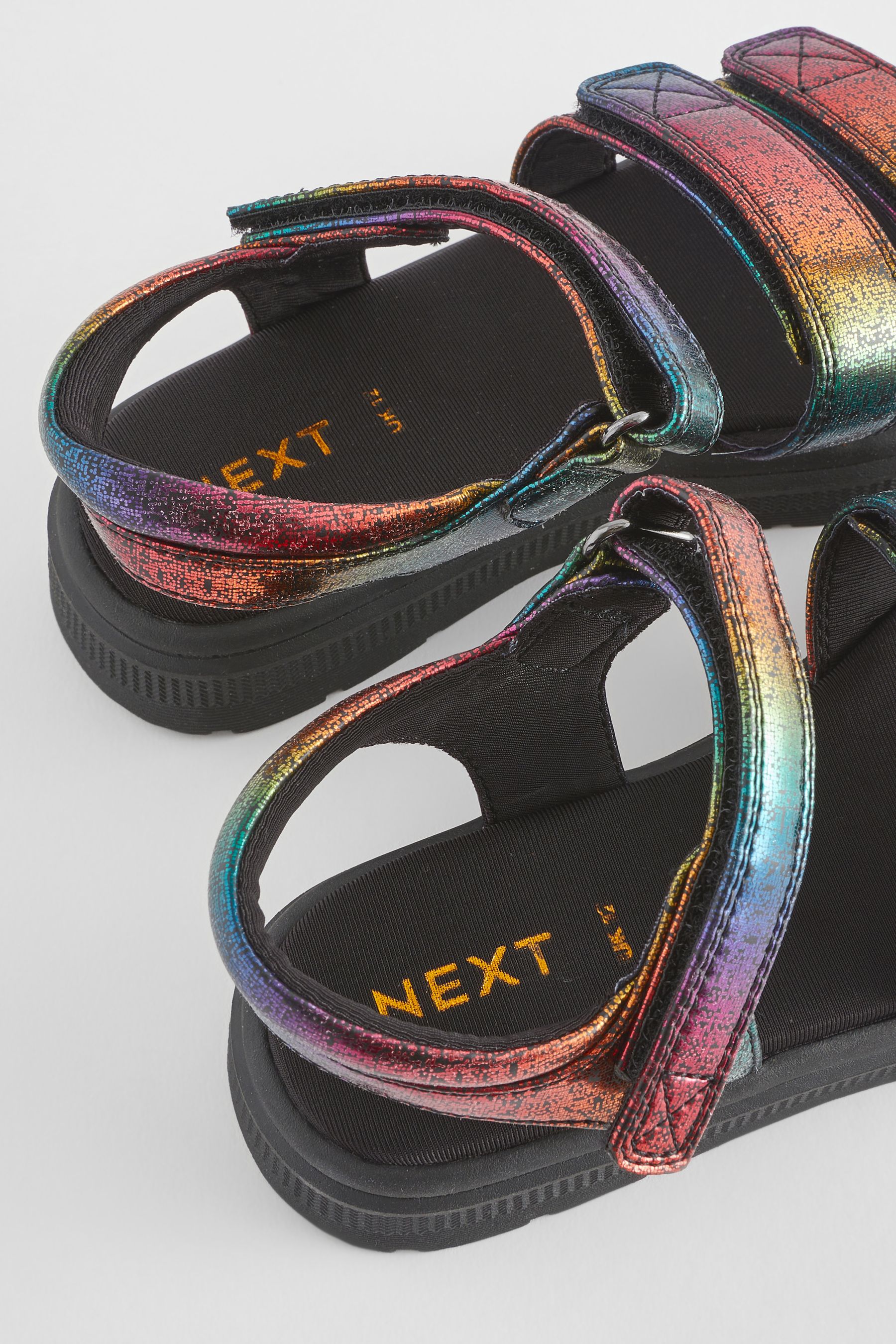 Buy Rainbow Metallic Chunky Wedge Sandals from the Next UK online shop