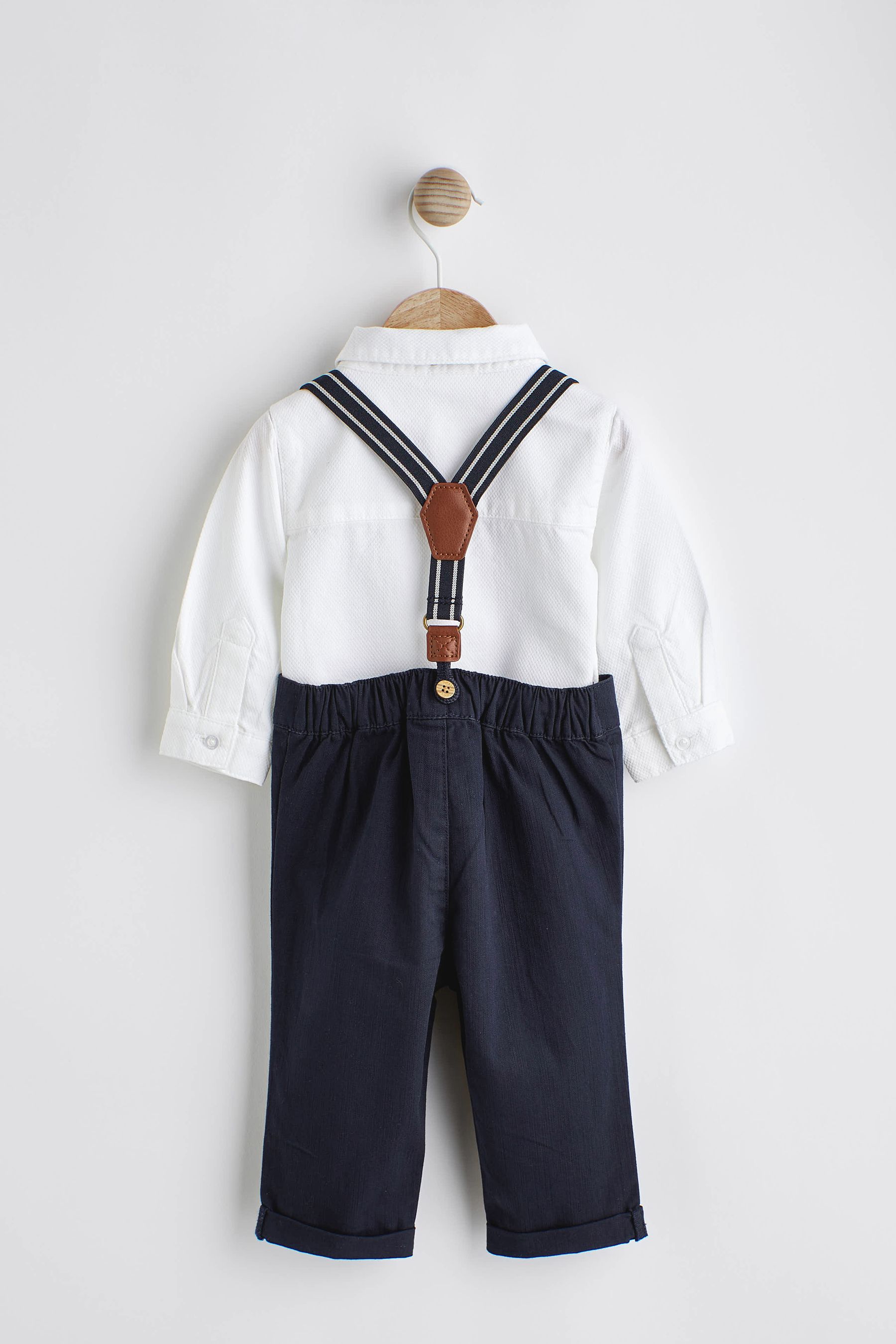 Baby boy braces and bow tie outfit best sale