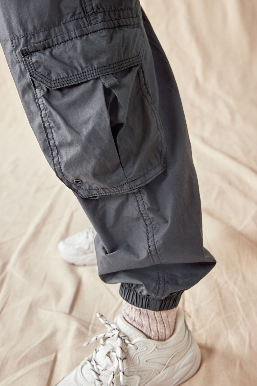 Charcoal Grey Parachute Cargo Trousers (3-16yrs) - Image 5 of 10