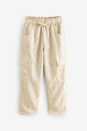 Stone Tencel Cargo Pocket Trousers (3-16yrs) - Image 5 of 7