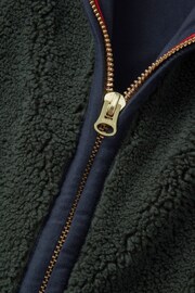 Aubin Green Kewick Borg Zip Through Sweatshirt Fleece - Image 6 of 7