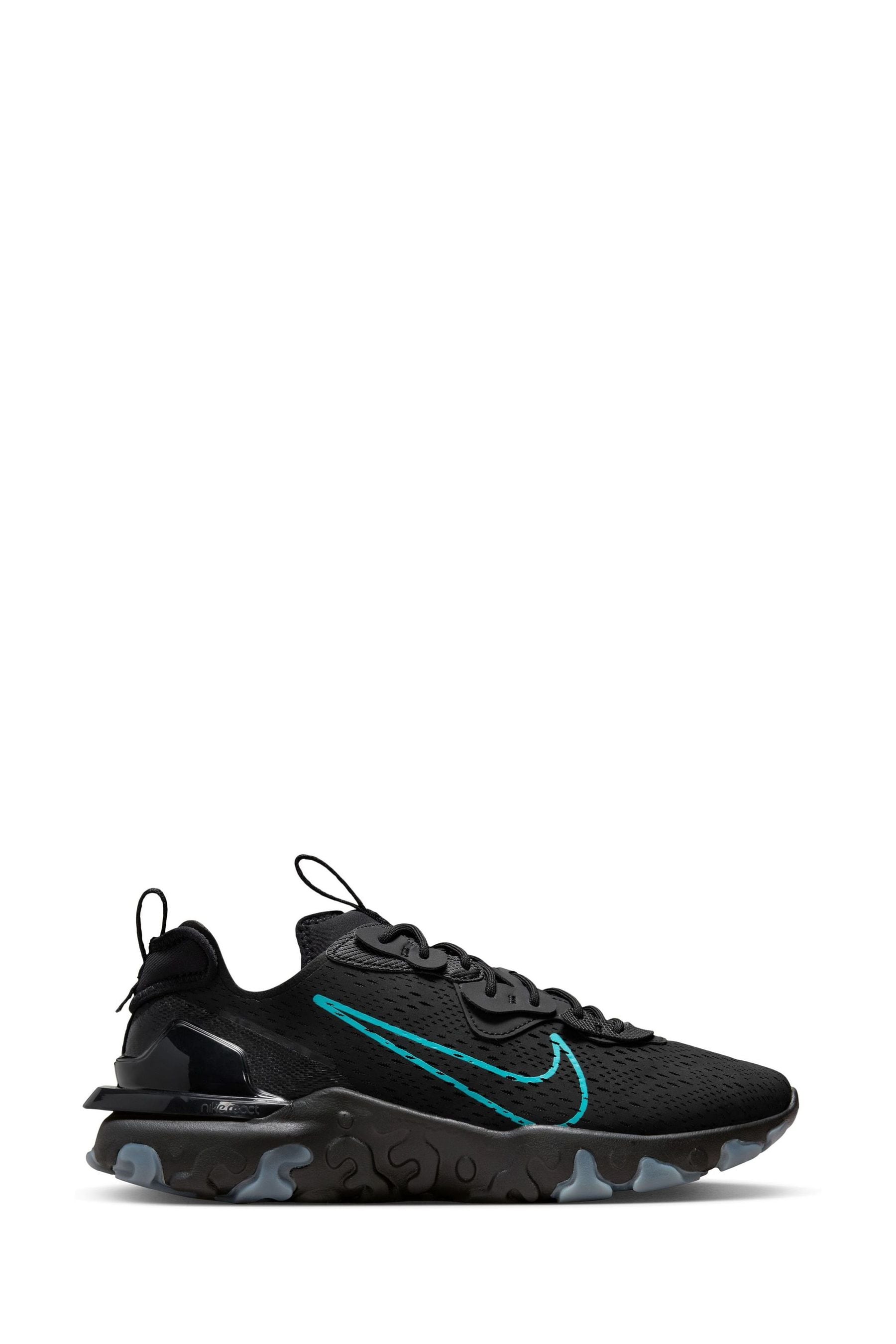 Buy Nike Black Blue React Vision Trainers from Next Luxembourg
