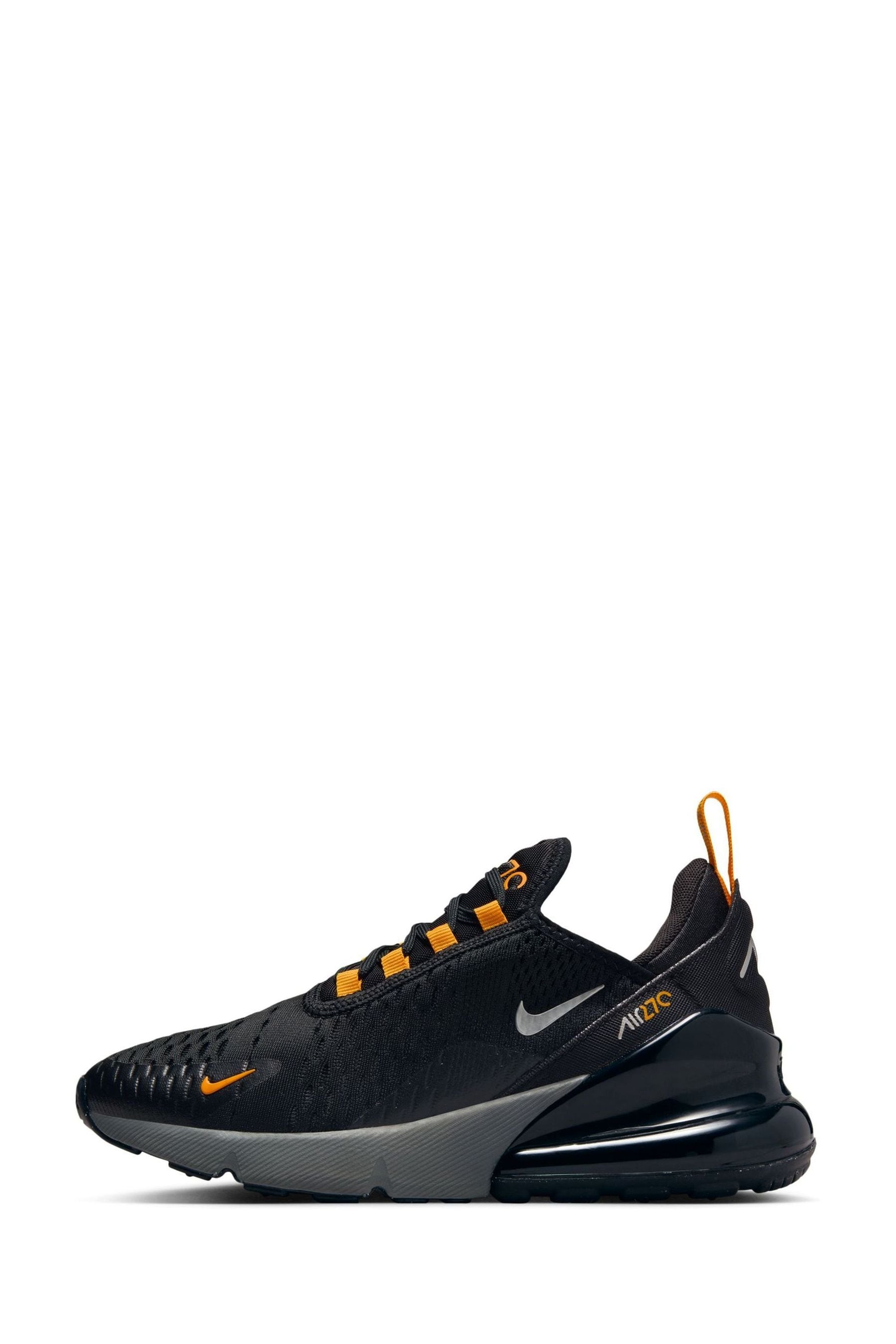 Buy Nike Black Gold Air Max 270 Youth Trainers from Next Luxembourg