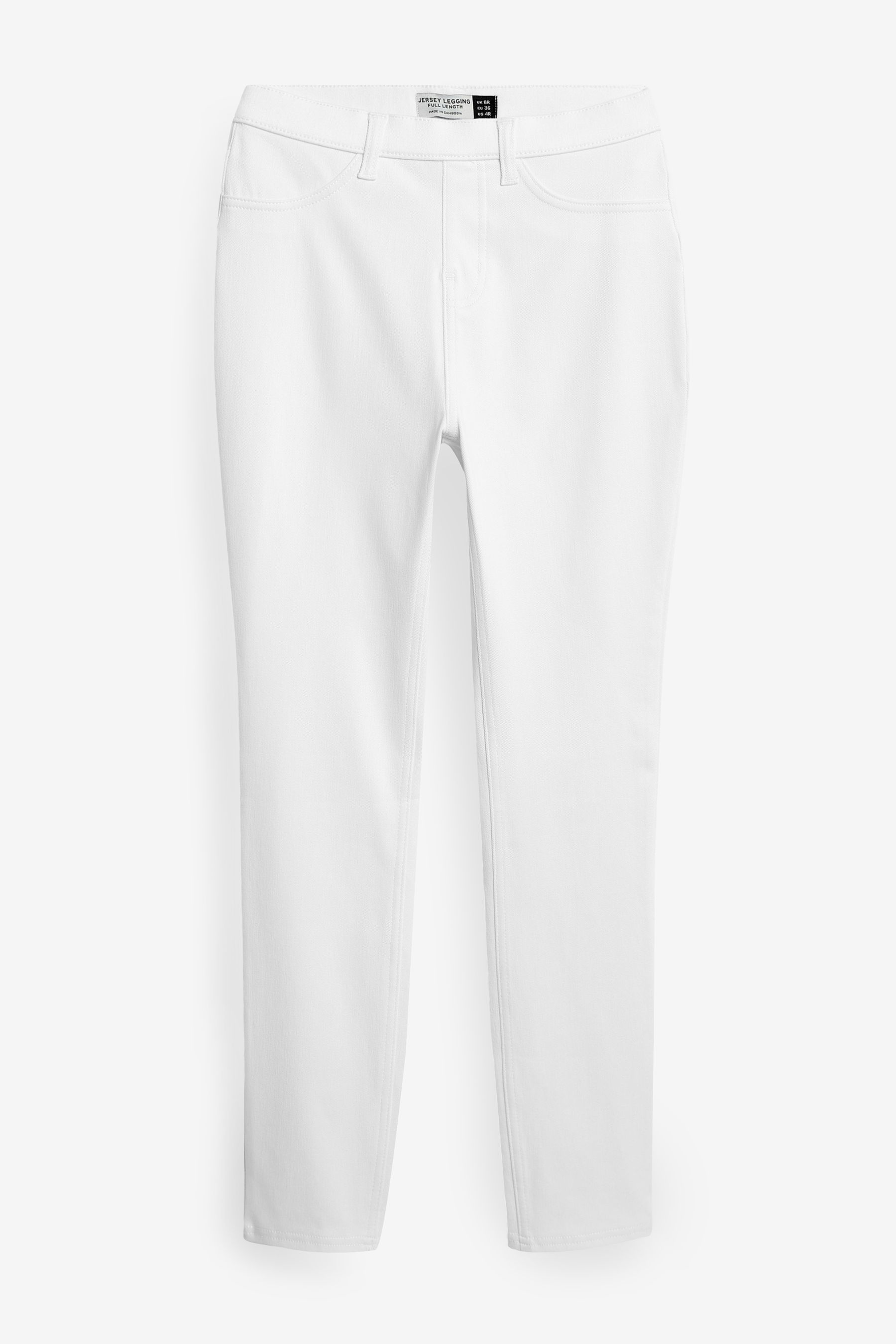 Buy White Jersey Denim Leggings from Next Luxembourg