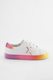 Pink/White Multi Standard Fit (F) Star Lace-Up Trainers - Image 3 of 8