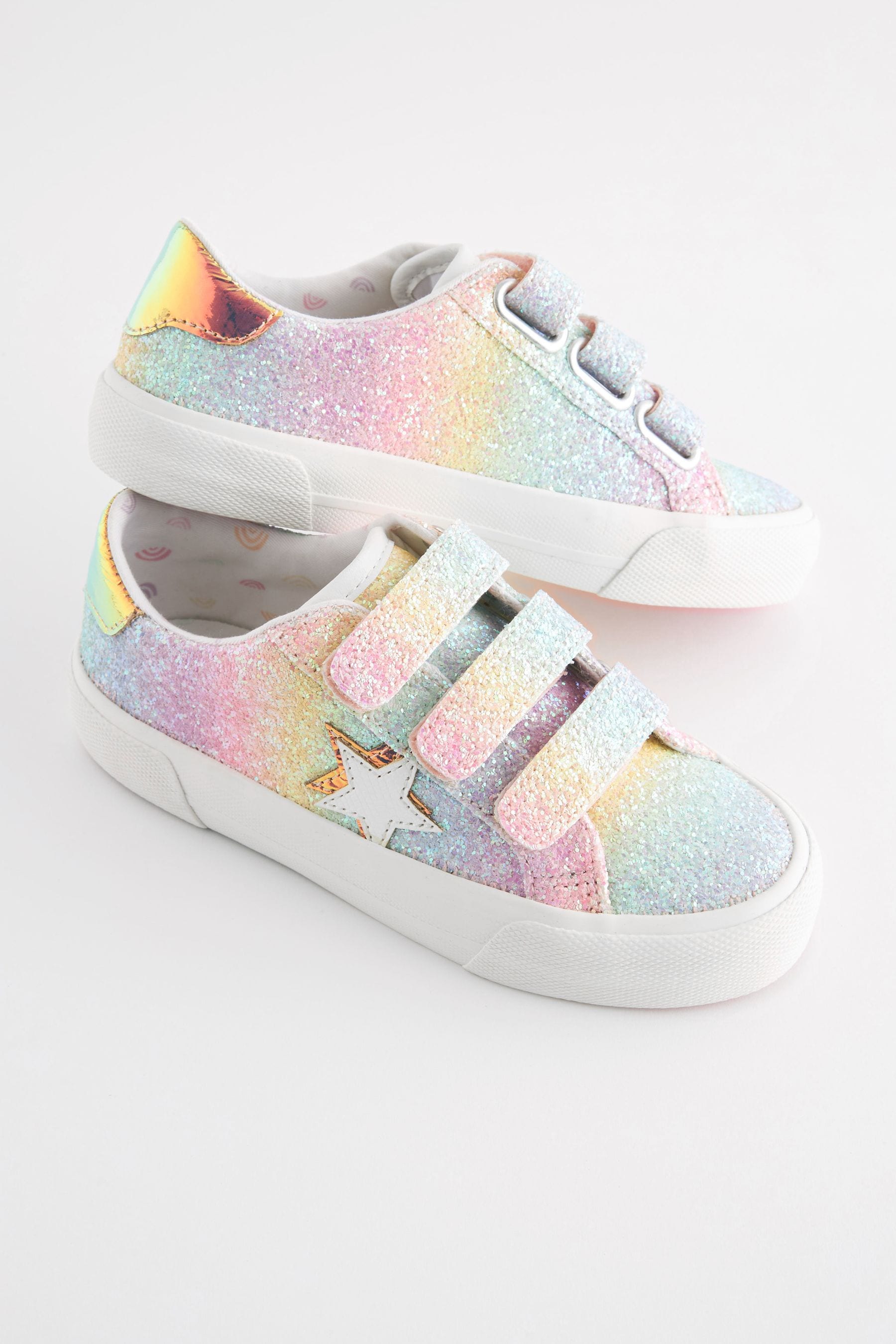 Rainbow trainers womens best sale