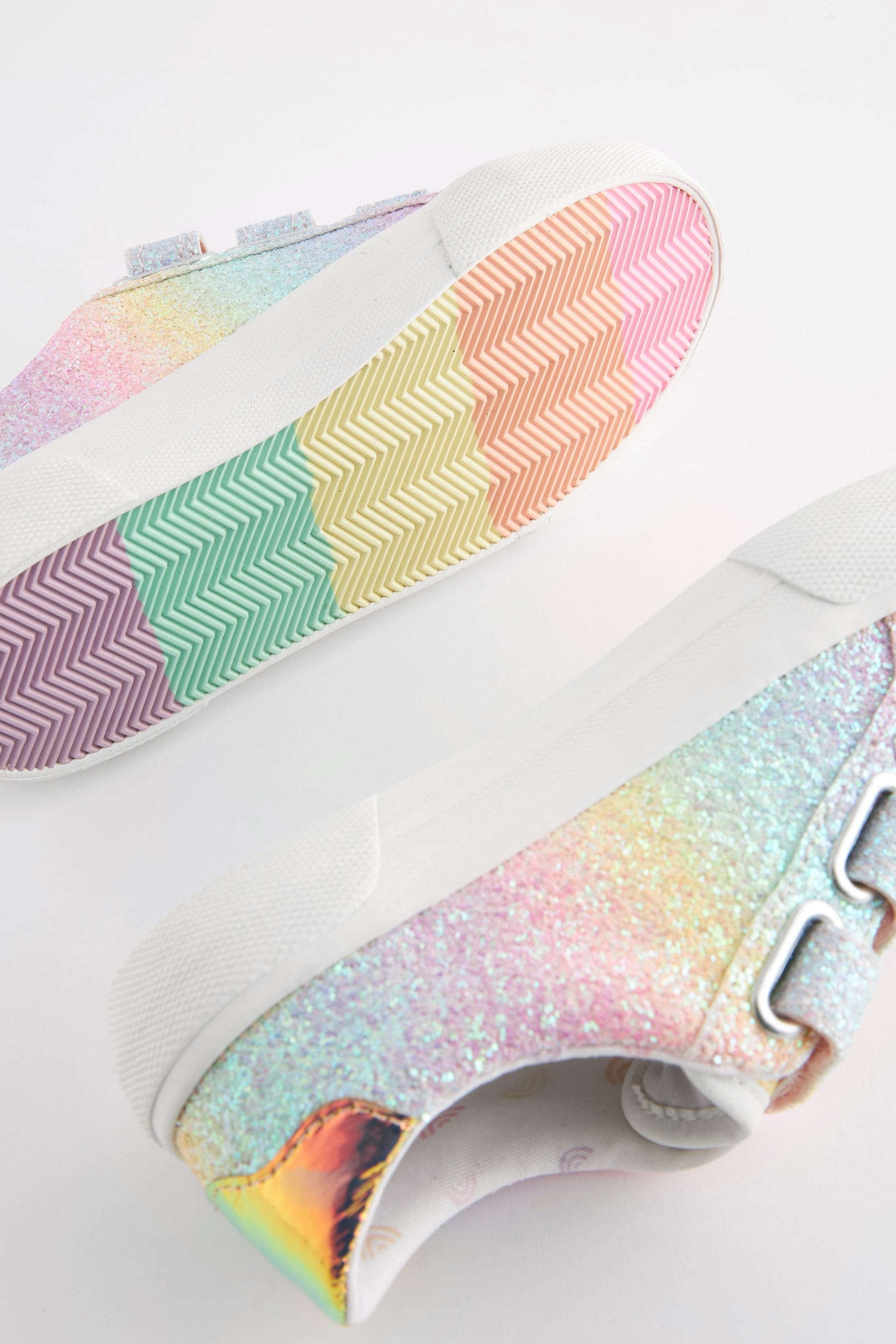 Buy Rainbow Glitter Standard Fit F Touch Fastening Trainers from the Next UK online shop