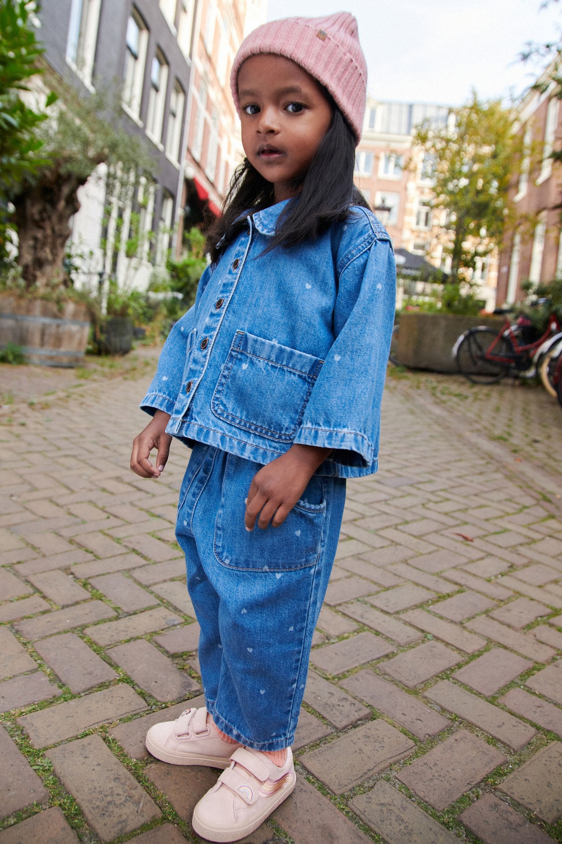 Buy Mid Blue Denim 100 Cotton Shirt And Trousers Set 3mths 7yrs from the Next UK online shop