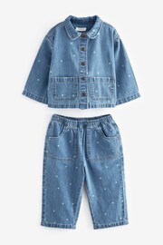 Mid Blue Denim Shirt And Trousers Set (3mths-7yrs) - Image 5 of 7