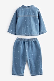 Mid Blue Denim Shirt And Trousers Set (3mths-7yrs) - Image 6 of 7