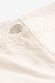 White Maternity Denim Boyfriend Shorts - Image 6 of 6