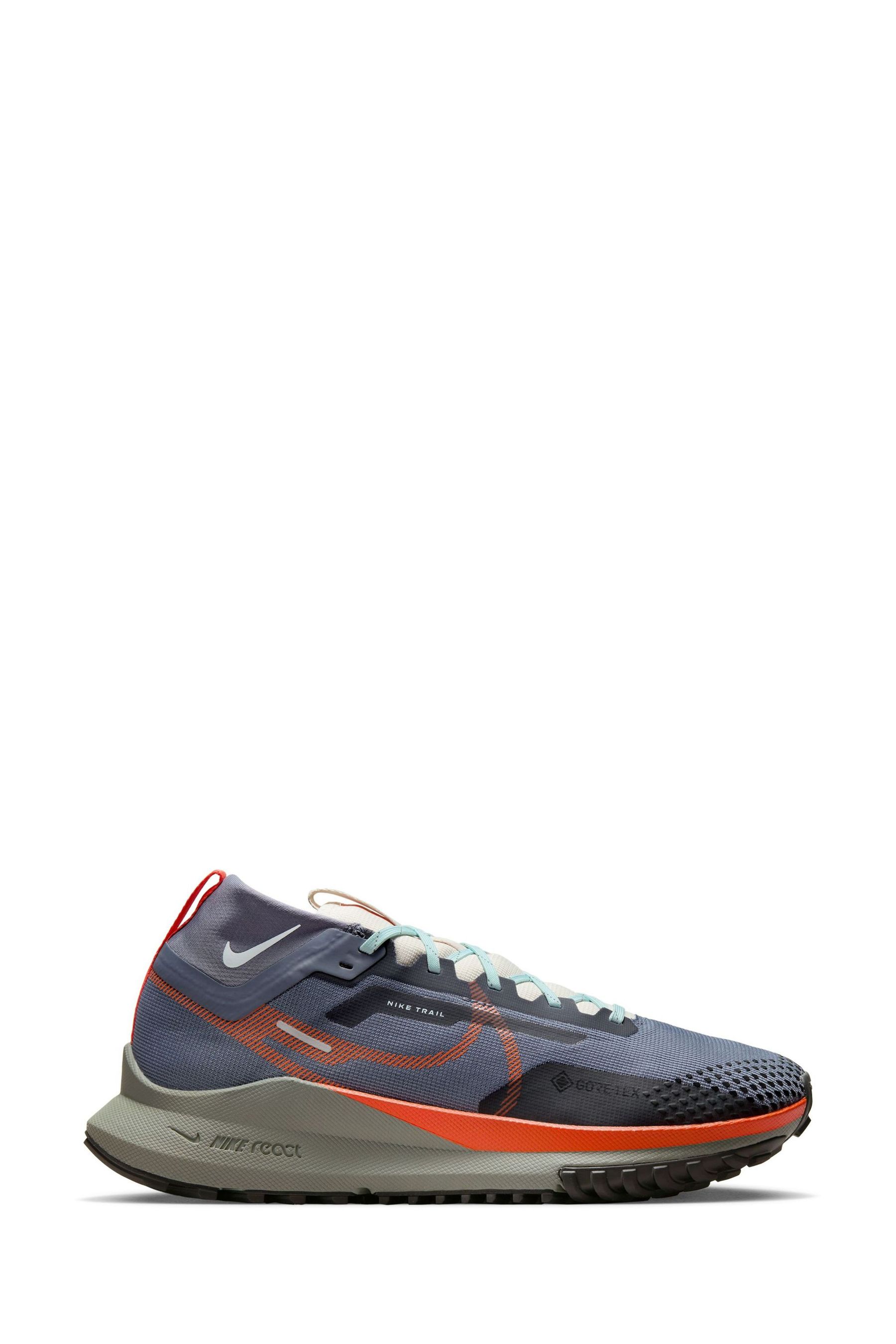 Nike react grey and orange discount