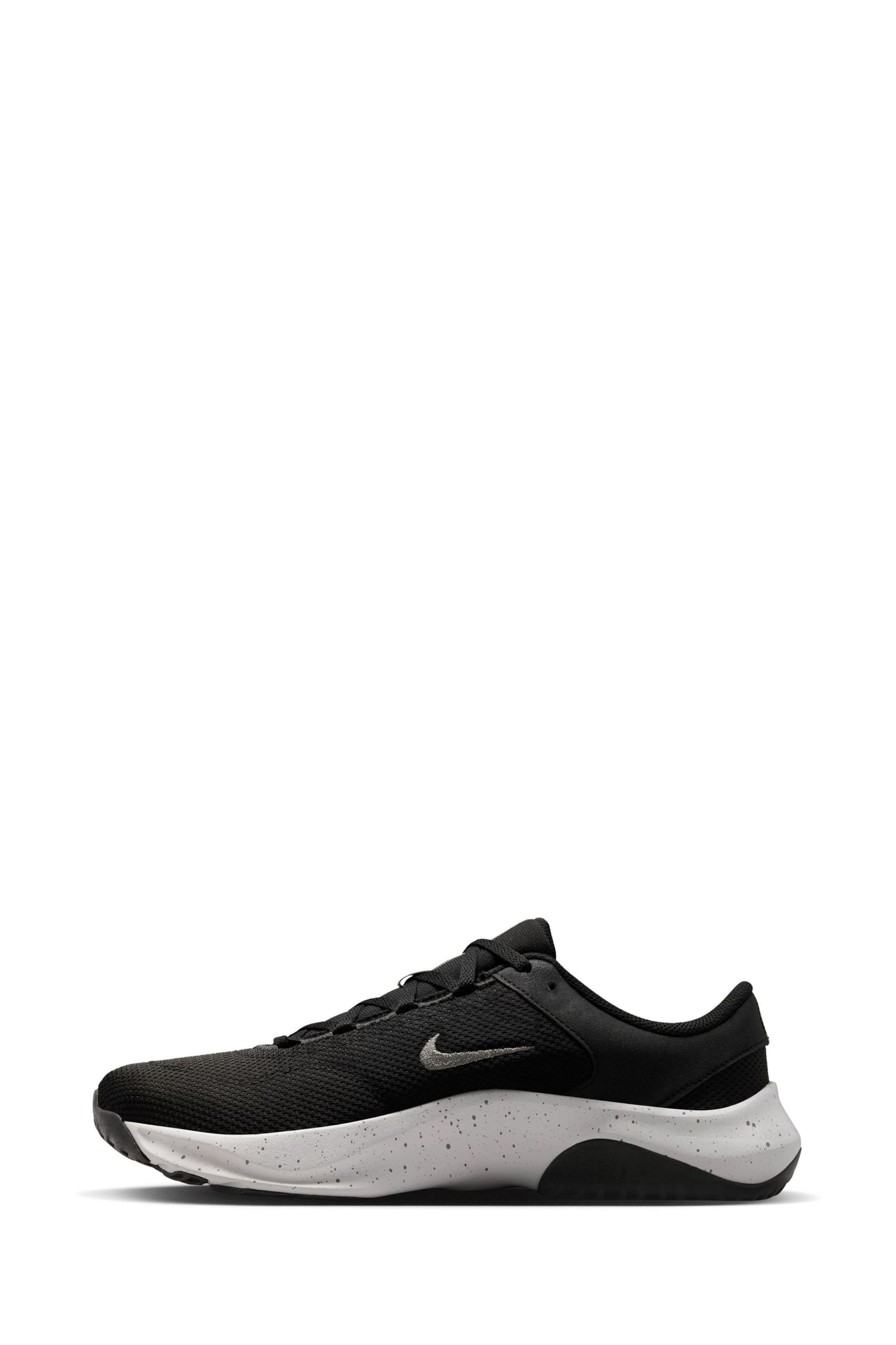 Nike Black/Grey Legend Essential 3 Gym Trainers - Image 4 of 11