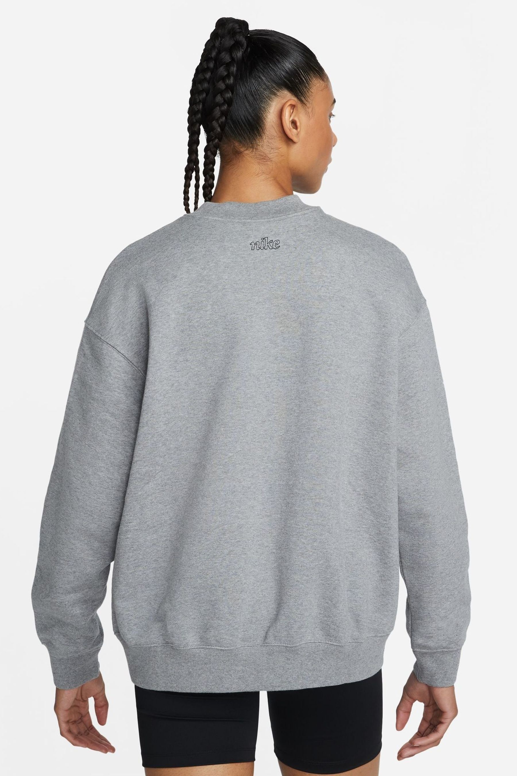 Buy Nike Grey Dri FIT Get Fit Graphic Crewneck Sweatshirt from Next Luxembourg