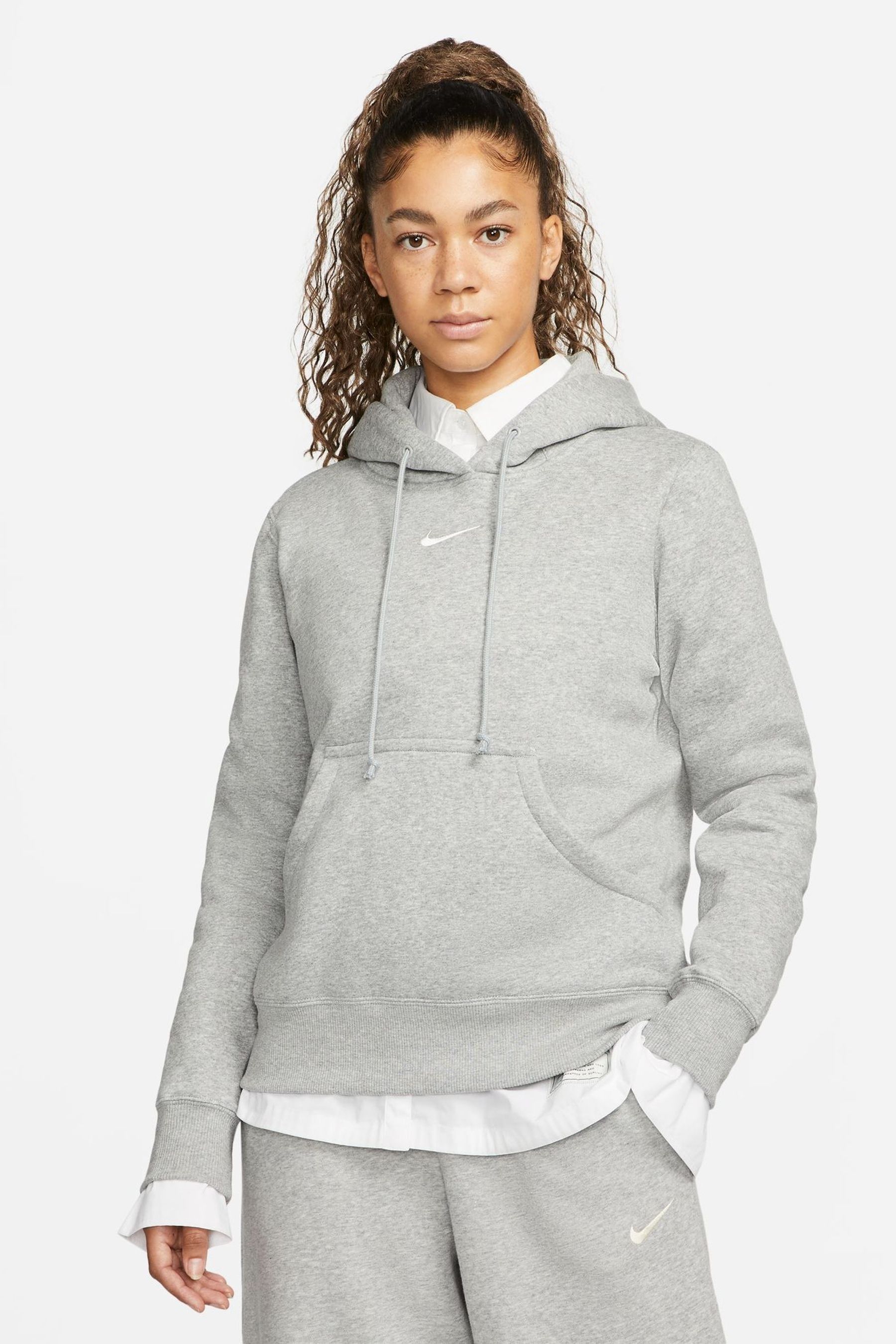 Basic grey nike hoodie new arrivals